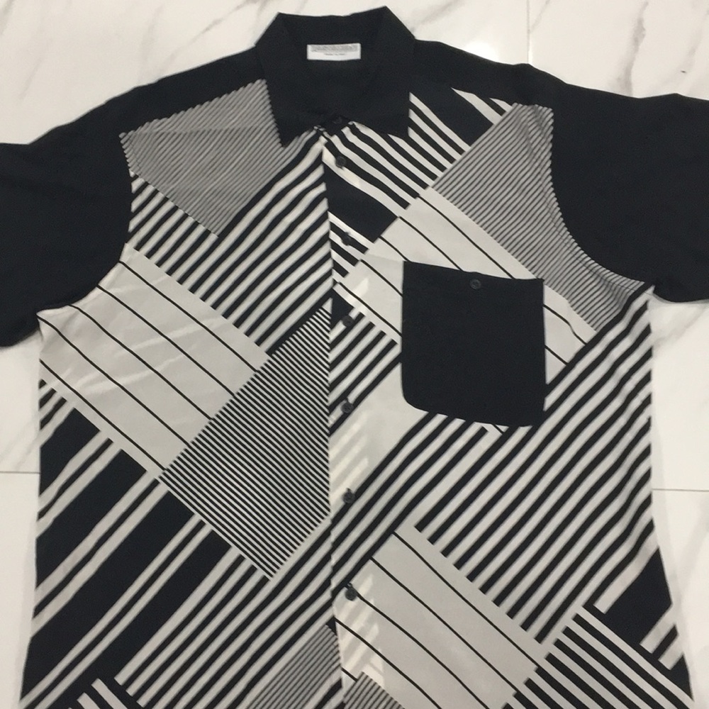 Pancaldi bottom down shirt. 100% silk